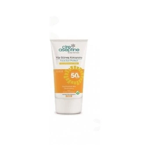 Cire Aseptine Yüz Güneş Koruyucu Kuru ve Normal Ciltler 50 Spf 50 ml