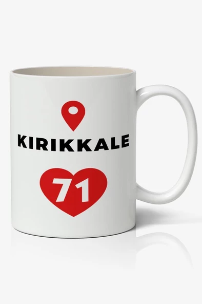 Kırıkkale Baskılı Kupa Bardak Baskılı Kahve Kupa Bardak