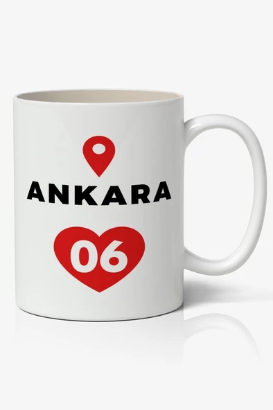 Ankara Baskılı Kupa Bardak Baskılı Kahve Kupa Bardak