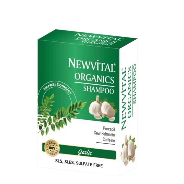 Newvital Organics Garlic Shampoo - Sarımsaklı Şampuan 300ml