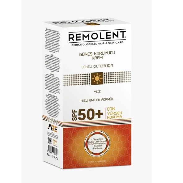 Remolent Güneş Kremi Lekeli Ciltler Spf50+ 75ml