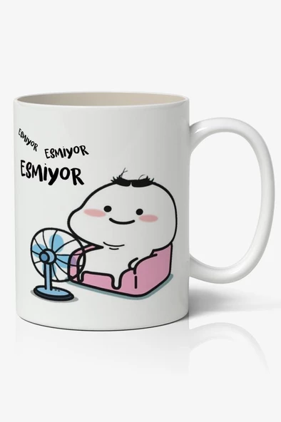 Esmiyor Yazılı Baskılı Kupa Bardak Baskılı Kahve Kupa Bardak ürün görseli