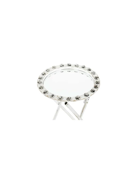 Retro Yan Sehpa, Metal Sehpa, Ayna Sehpa, Salon, Yatak Odası, Antre FZ0042 - 3