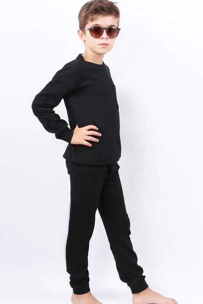 ERKEK ÇOCUK EŞOFMAN TAKIMI CEPLİ C12 - Resim 5