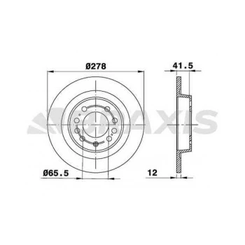 ARKA FREN DISK AYNASI VECTRA C SIGNUM - BRAXIS AE0123