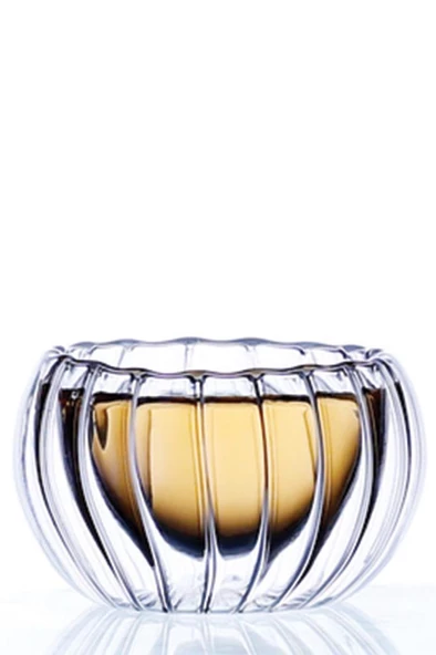 Çift Cidarlı Desenli Cam Çerezlik, Reçellik, Sosluk, Sunumluk Kase 1 Adet - 4