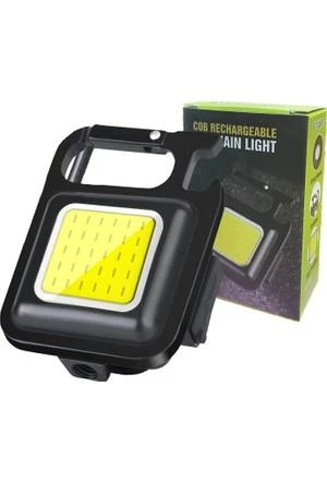 LED Mini Anahtarlık Fener Şarjlı Kamp Balıkçı Tamirci Için Çalışma Feneri Çok Fonksiyonlu Taşınabilir Işık - 2