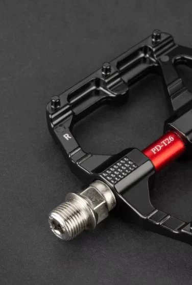 PROMEND T26 Çift Kovanlı Alüminyum Geniş Platform DU Peilin Rulman Bisiklet Pedalı Siyah - 11