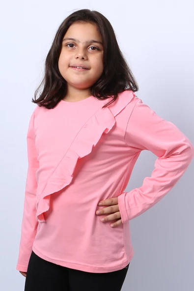 KIZ ÇOCUK UZUN KOLLU BADİ FIRFIRLI C44 - Resim 7