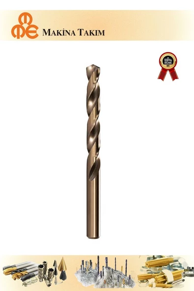 MTE 4,5mm Paslanmaz Matkap Ucu Altın Seri HSS-E DIN 338 ürün görseli 1