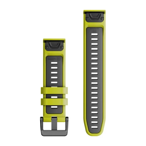 Garmin Quickfit 22 mm Yedek Kayış - Sarı Graphite - 2