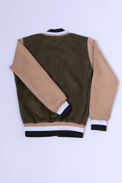 ERKEK ÇOCUK KOLEJ CEKET FERMUARLI CEPLİ BASKILI C27 - Resim 2