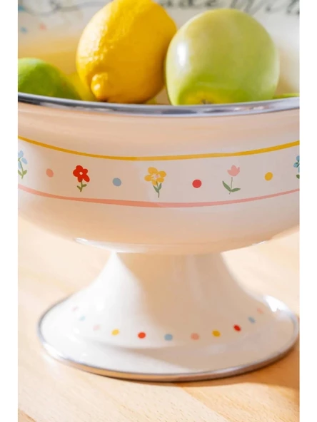 Acar XAP7711 Emaye Ayaklı Meyvelik 28 Cm - 3