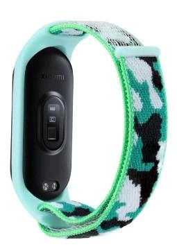 Xiaomi Mi Band 7 Uyumlu Kumaş Cırtlı Kamuflaj Kordon - 4