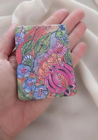 Ayna Makyaj Aynası Cep Model Çanta El Aynası - Resim 2