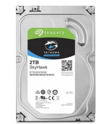 SEAGATE SKYHAWK 2TB 5900RPM 256MB SATA3 6Gbit/sn ST2000VX017 7/24 HDD ( 3 Yıl Garanti