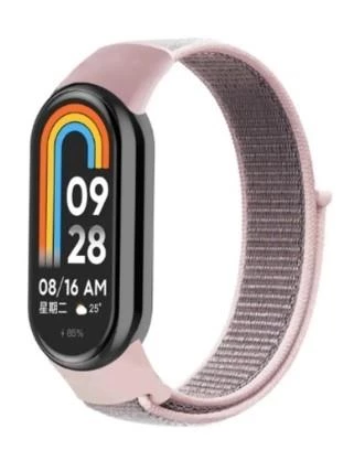 Xiaomi Mi Band 8 Akıllı Bileklik Uyumlu Kumaş Cırtlı Kordon - 5