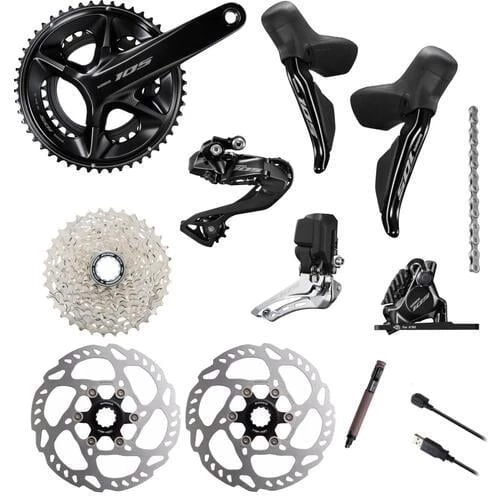 Shimano 105 Di2 R7150 52-36T 2x12 Hidrolik Disk Fren Bisiklet Grup Set - 2