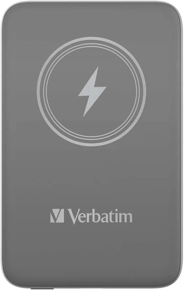 Verbatim MCP-10GY 10000MAh With USB-C 15W Magnetic Wireless Powerbank - Gri