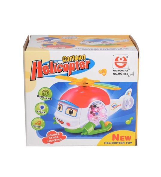 Sesli Işıklı Cartoon Helicopter