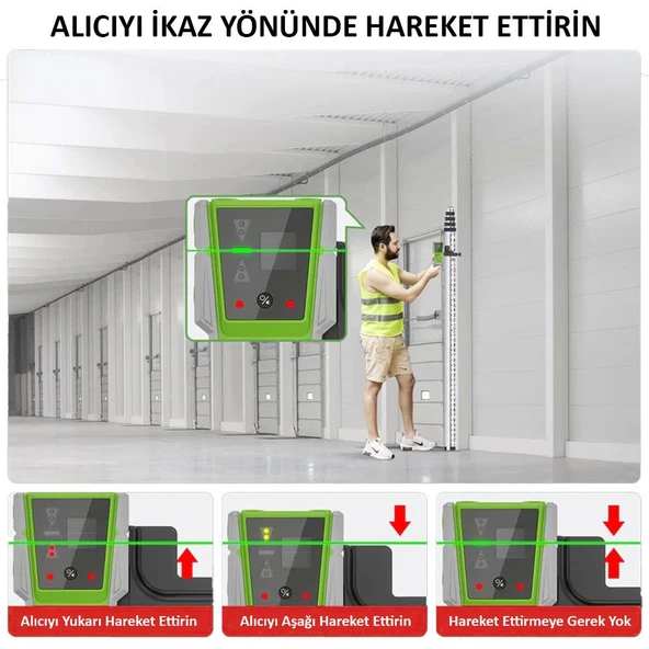 KOBB KBL8RG 60M Lazer Hizalama Dedektörü - 2