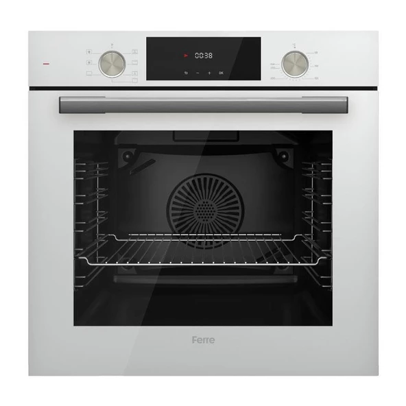Ferre 2'li Beyaz Cam Ankastre Set Flowart Qms63cb Turbolu - D064 60 cm Beyaz Davlumbaz - 3