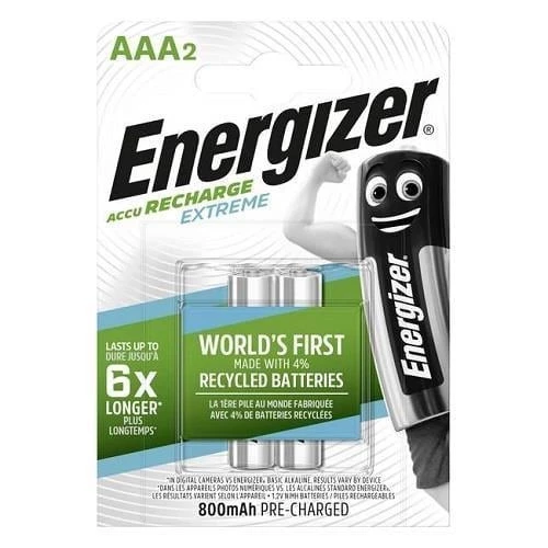 ENERGİZER 800MAH AAA ŞARJLI İNCE PİL 2Lİ BLİSTER