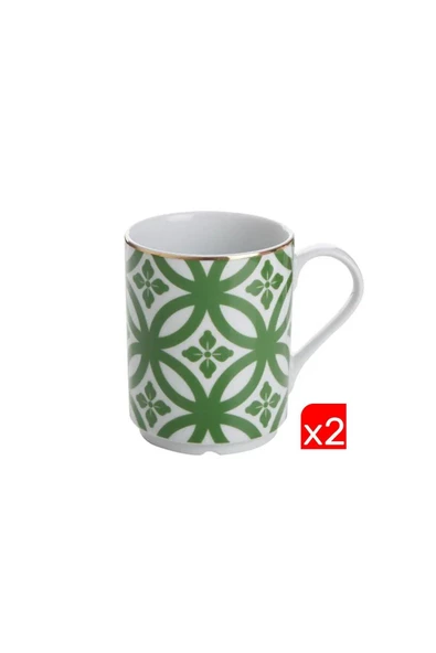 Porland Morocco Desen Yeşil Kupa 340cc 2 Lİ 04AP018891