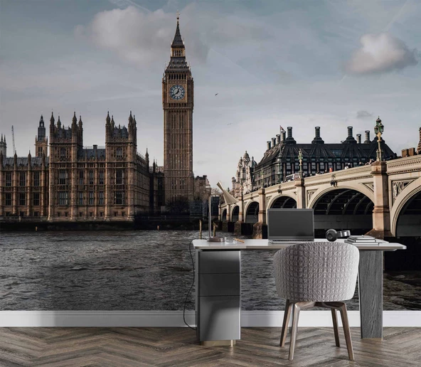 İngiltere Westminster Köprüsü Duvar Kağıdı - Resim 3