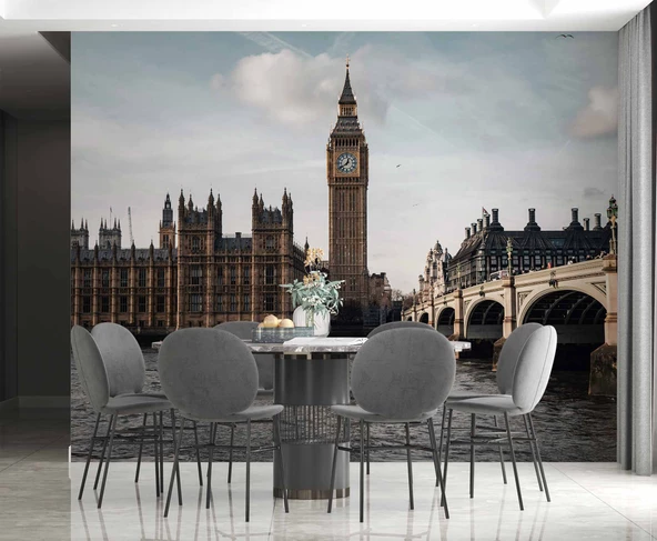 İngiltere Westminster Köprüsü Duvar Kağıdı - Resim 4