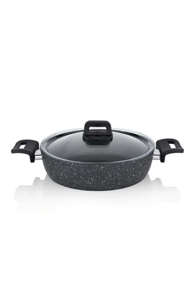 Schafer Savor Yanmaz Yapışmaz 7 Parça Siyah Tencere Seti - Resim 4