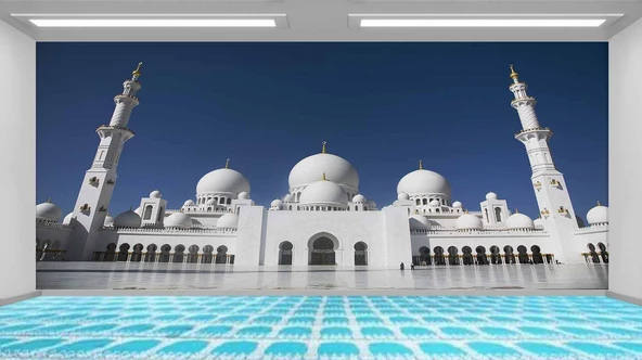 Şeyh Zayid Abu Dhabi Camisi Duvar Kağıdı - Resim 4