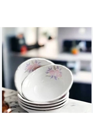 Porland Müge 12'li 13 Cm Porselen Çorba Kase (12 ADET)