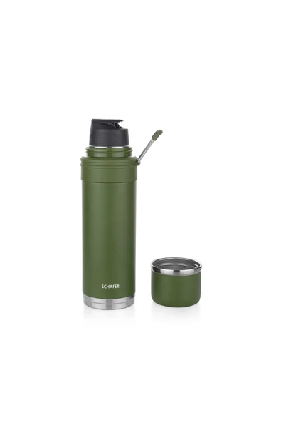 Schafer Iron Man Termos 650 Ml-Yeşil - 3
