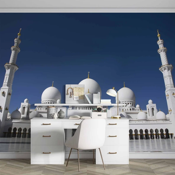 Şeyh Zayid Abu Dhabi Camisi Duvar Kağıdı - Resim 2