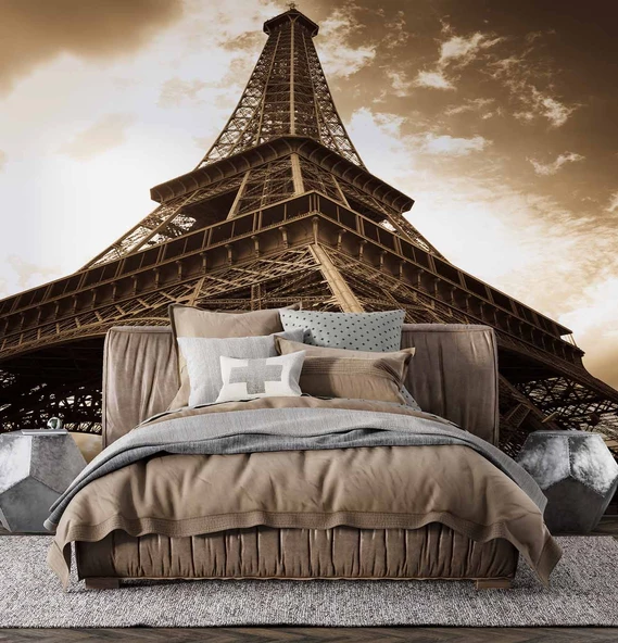 Fransa Paris Eyfel Kulesi Duvar Kağıdı - Resim 2