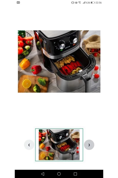 ONVO OVFRY08-MNL Yağsız Fritöz Airfryer - 3