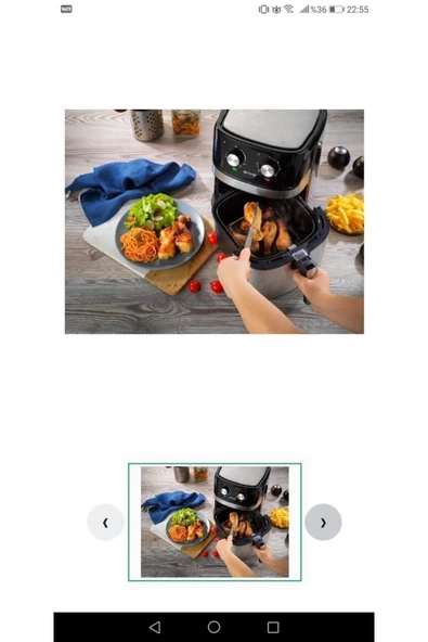 ONVO OVFRY08-MNL Yağsız Fritöz Airfryer - 5