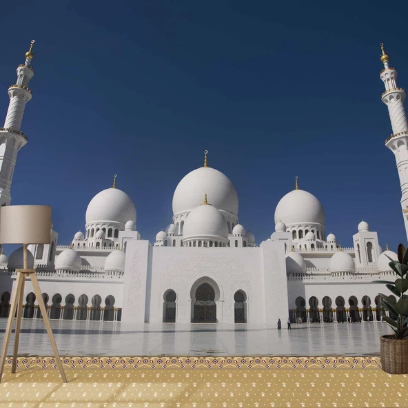 Şeyh Zayid Abu Dhabi Camisi Duvar Kağıdı - Resim 3