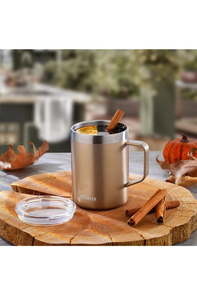 Schafer Iron Man Kupa Termos 350 Ml-Rosegold