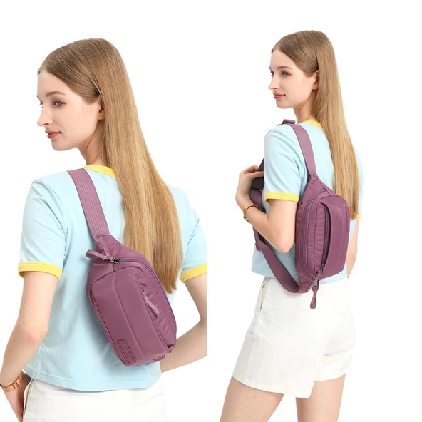 Smart Bags Yumuşak Kumaş Uniseks Bodybag Bel Çantası 8721 - 12