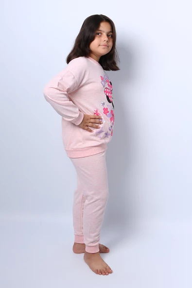 KIZ ÇOCUK EŞOFMAN TAKIMI KARAKTER BASKILI C63 - Resim 2