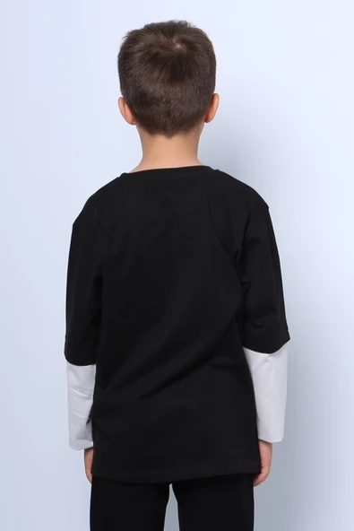 ERKEK ÇOCUK UZUN KOLLU İNCE SWEAT WORLDWİDE BASKILI C53 - 6