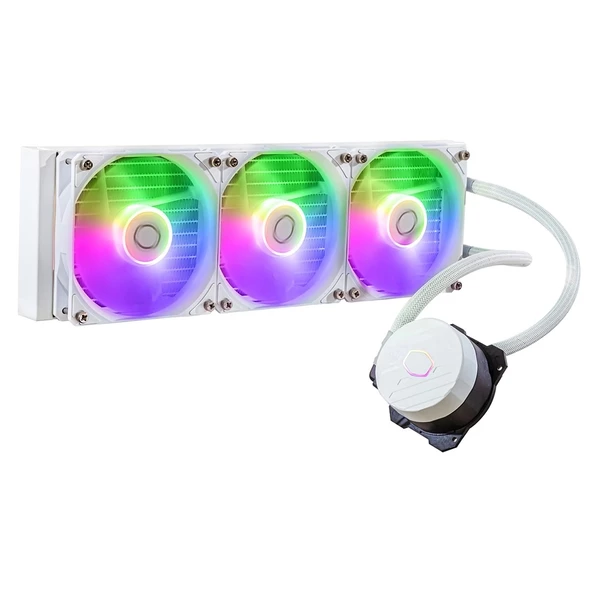 Cooler Master MasterLiquid 360L Core ARGB White 360 mm Intel(1700p)-AMD Uyumlu Sıvı Soğutucu