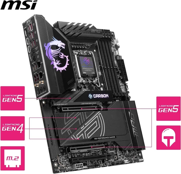 MPG Z890 CARBON WIFI DDR5 9200(OC) DVI HDMI ATX