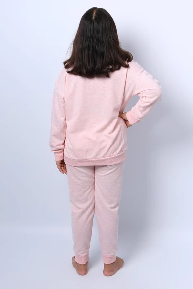 KIZ ÇOCUK EŞOFMAN TAKIMI KARAKTER BASKILI C63 - Resim 3