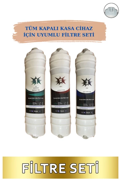 Kapalı Kasa 12 Inç Su Arıtma Cihazı Filtresi  3 lü set