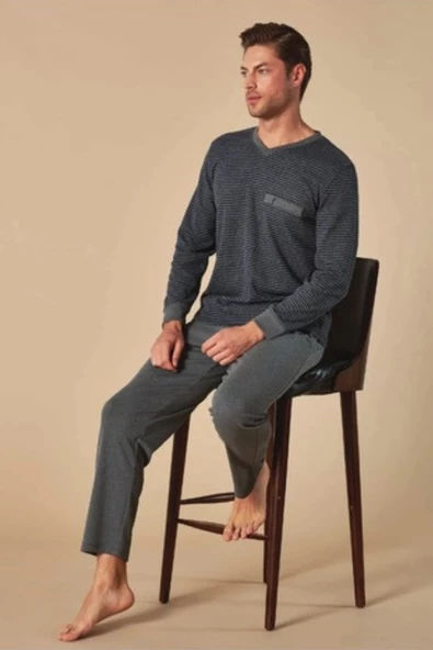 Feyza Erkek Uzun Kol Pijama Takım 5129 - 3