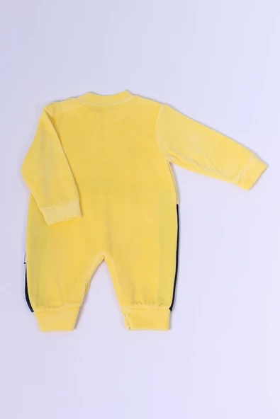 BEBEK KADİFE TULUM UZUN KOLLU ÇITÇITLI BASKILI D5 - 9