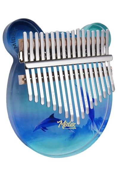 Midex KLX-650 Okyanus Cam Kalimba 17 Tuşlu Full Set - 2
